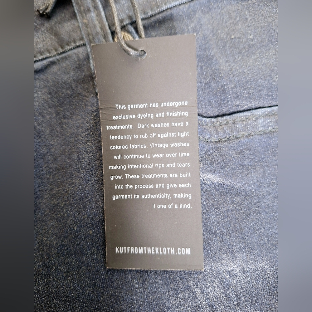 NWT Kut From The Cloth"The Toothpick Skinny"Plus-size Mia dark metallicfin. jean - Picture 7 of 13